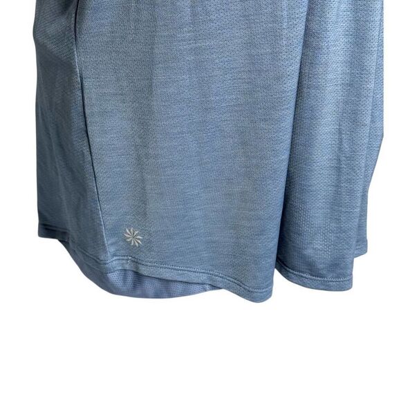 Athleta blue abstract pattern supercharged tank top with built in bra size XL - Picture 10 of 13